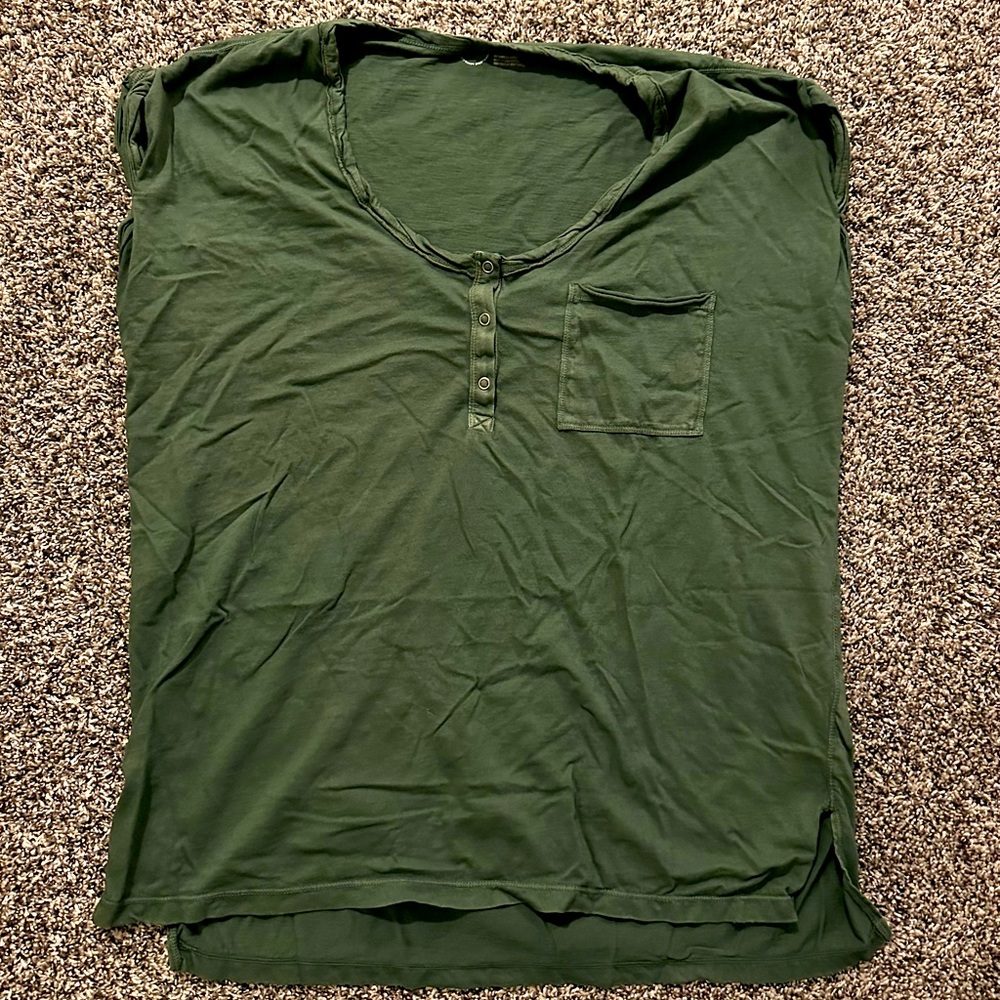 Aerie Oversized Henley Style T Shirt Size Medium